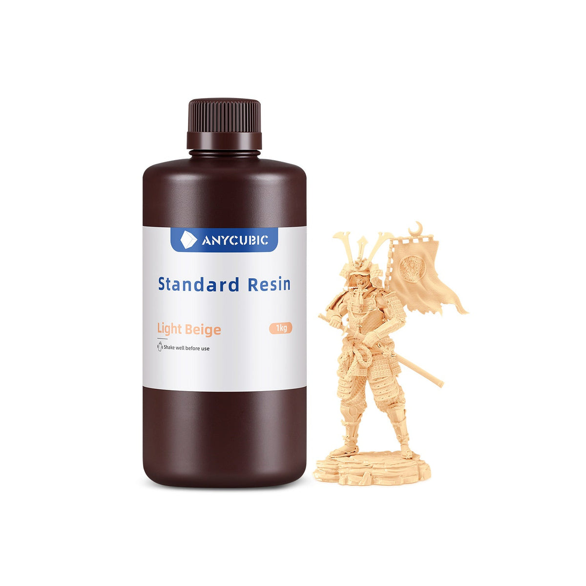 Bote de 1 kg de resina Anycubic Standard color Beige V1