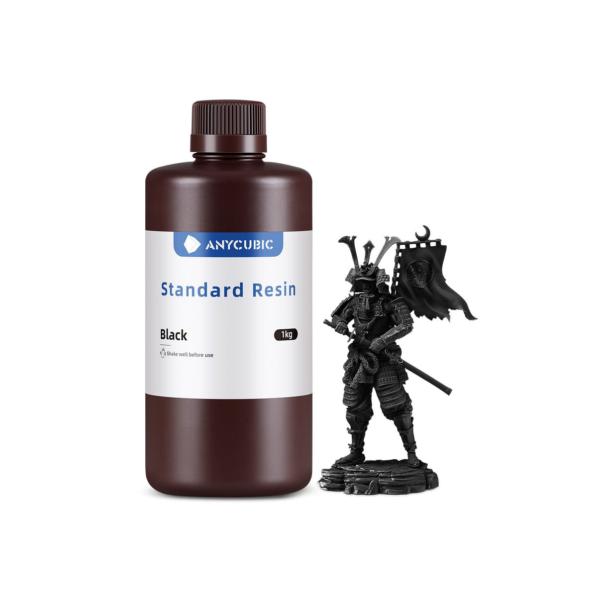 Bote de 1 kg de resina Anycubic Standard color Negro V1