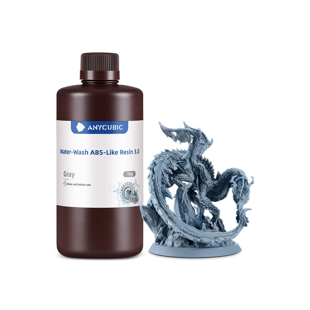 Bote de 1 kg de resina Anycubic Water-Wash ABS-Like 3.0 lavable al agua