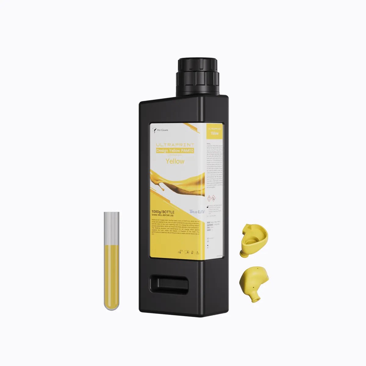 Resina HeyGears UltraPrint PAM10 amarilla, bote de 1 kg