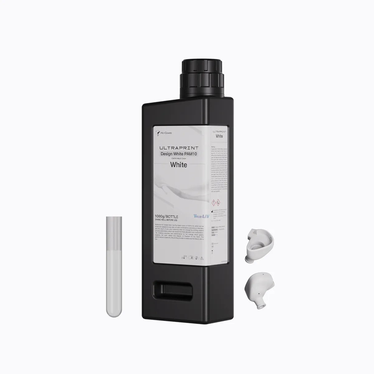 Resina HeyGears UltraPrint PAM10 blanca, bote de 1 kg