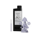 Botella de 1 kg de resina HeyGears UltraPrint PAF10 transparente con figura impresa transparente