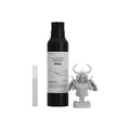 Botella de 1 kg de resina HeyGears UltraPrint PAS10 blanca con busto impreso