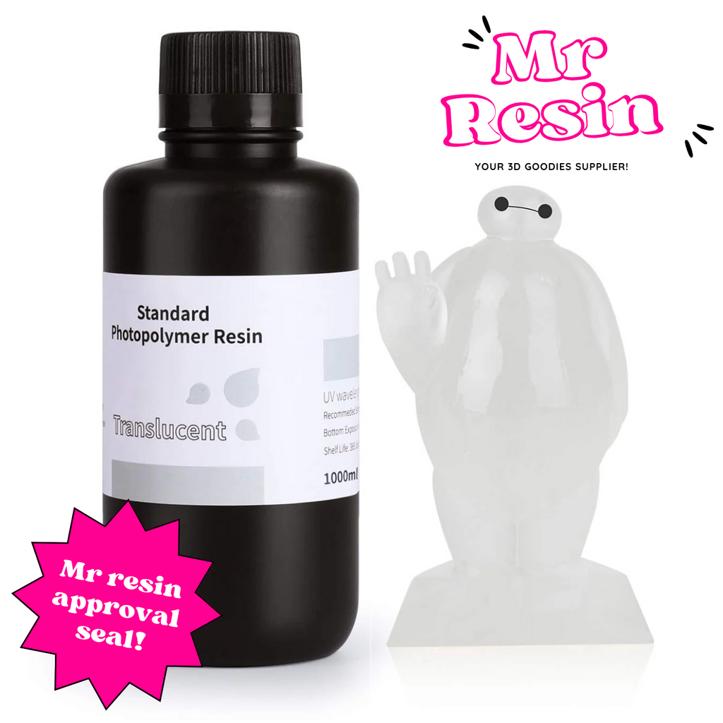 ELEGOO Standard 1kg Translucent UV resin for 3D printer - Mr Resin