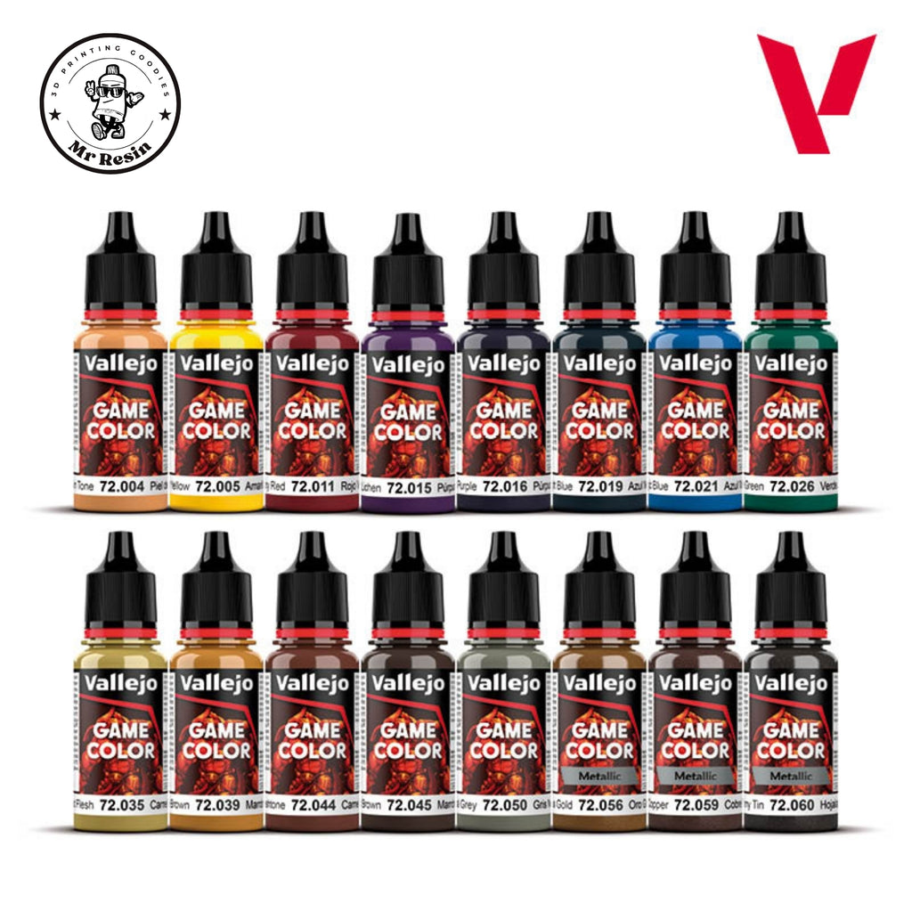 🛡️ Set Avanzado de 16 colores Vallejo, Game color 72298