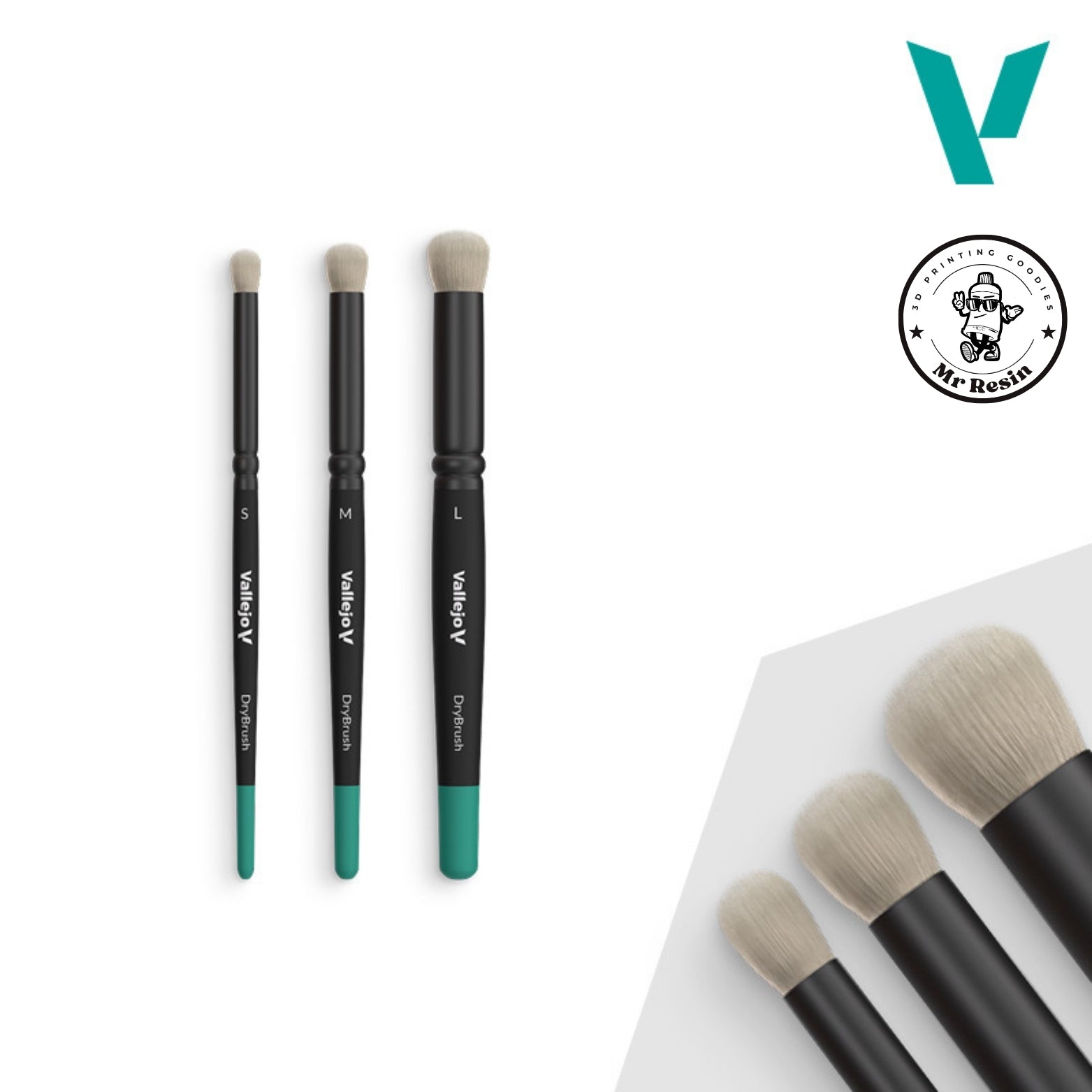 🖌️ Dry Brushes & Dry Brush Set B07990 Pincel seco Vallejo