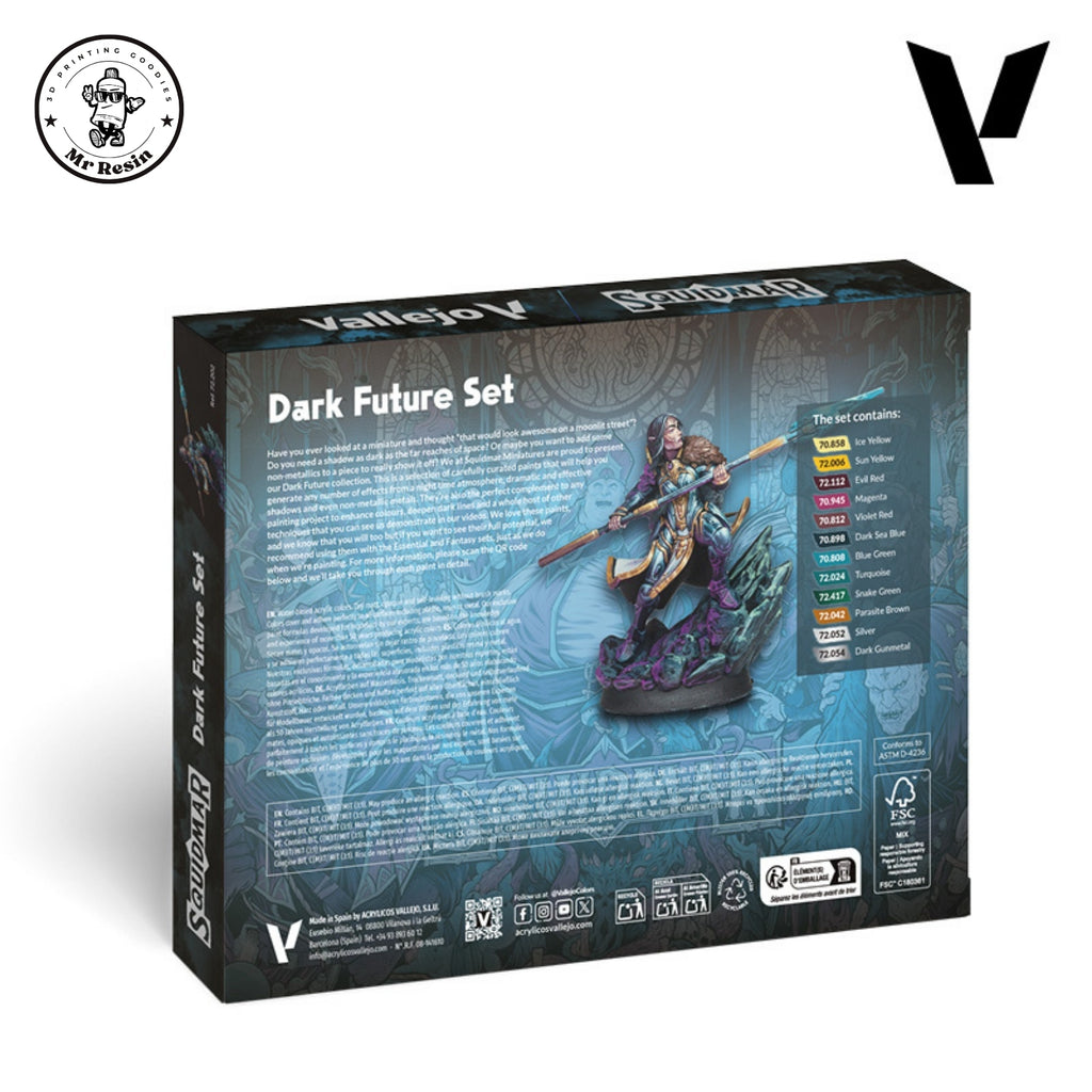 Squidmar Set de Pinturas Vallejo Dark Future Paint Set 72202 🎆