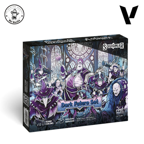 Set de pinturas Vallejo by Squidmar Dark Future Paint Set 72202 - frontal - Mr Resin