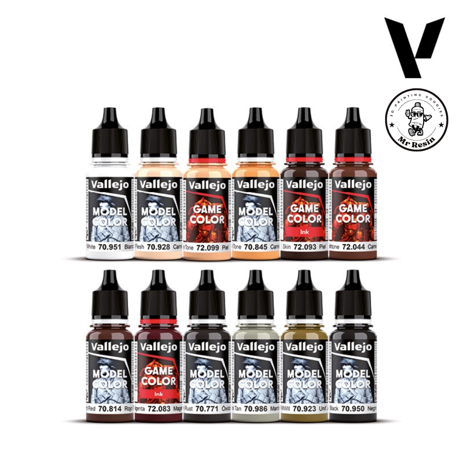 Coffret de peinture Squidmar Coffret de peinture essentiel Vallejo 72201 💼