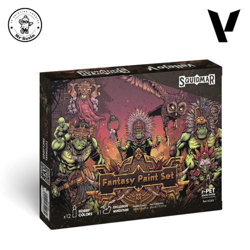 Set de pinturas Vallejo by Squidmar Fantasy Paint Set 72203 - frontal - Mr Resin