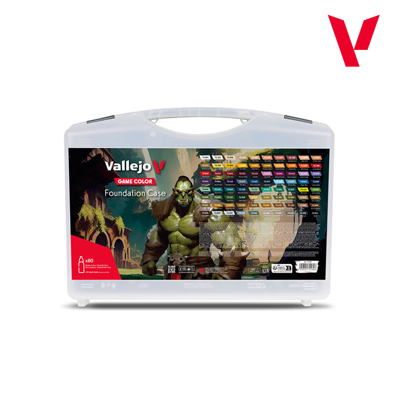 🎨 Vallejo Game Color 72.180 Foundation Case - Maletín Gama completa – ¡Tu arsenal definitivo de color!