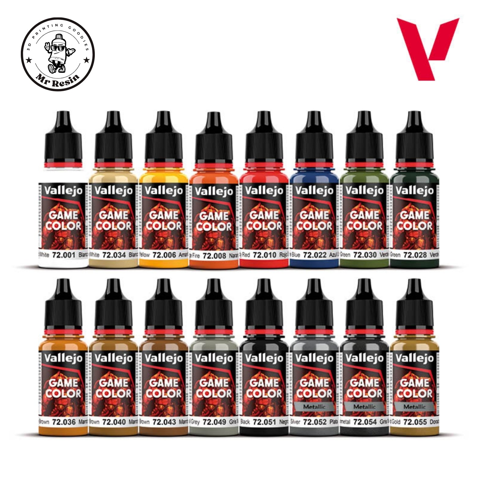 🚀 Vallejo Game Color 72299 Coffret d'introduction 16 couleurs 