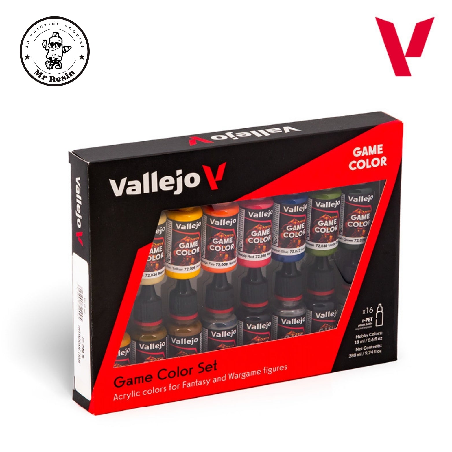 🚀 Vallejo Game Color 72299 Coffret d'introduction 16 couleurs 