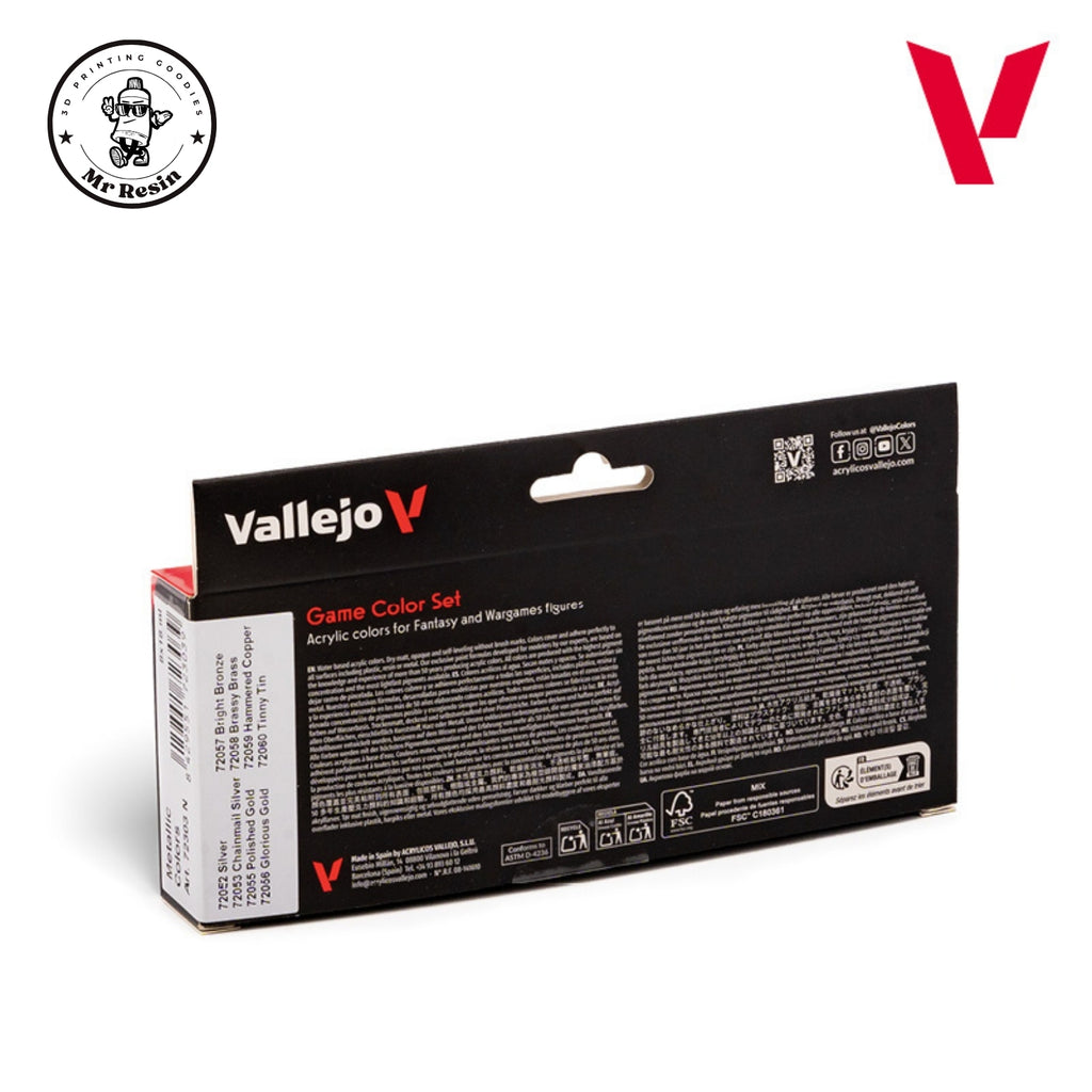 🖌️ Ensemble de 8 tons de peau Vallejo 72187 Game Color