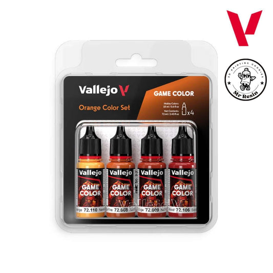 Set de Colores Naranja Vallejo, Orange Color Set, 72381 🟧 🦁 🦺