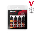 Set de pinturas Vallejo Game Color Red Color Set 72377 frontal - Mr Resin