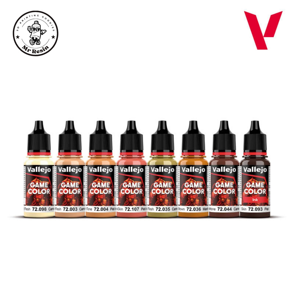 🖌️ Ensemble de 8 tons de peau Vallejo 72187 Game Color