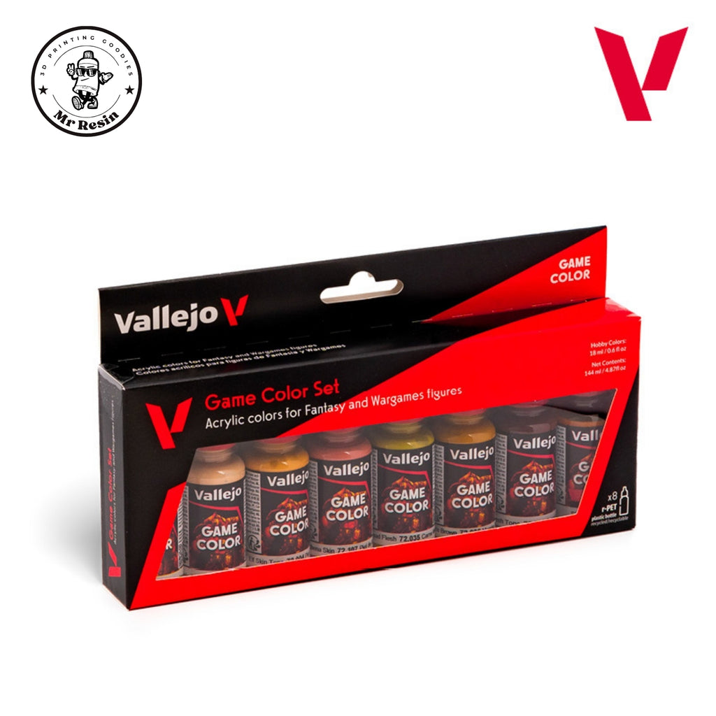 🖌️ Ensemble de 8 tons de peau Vallejo 72187 Game Color