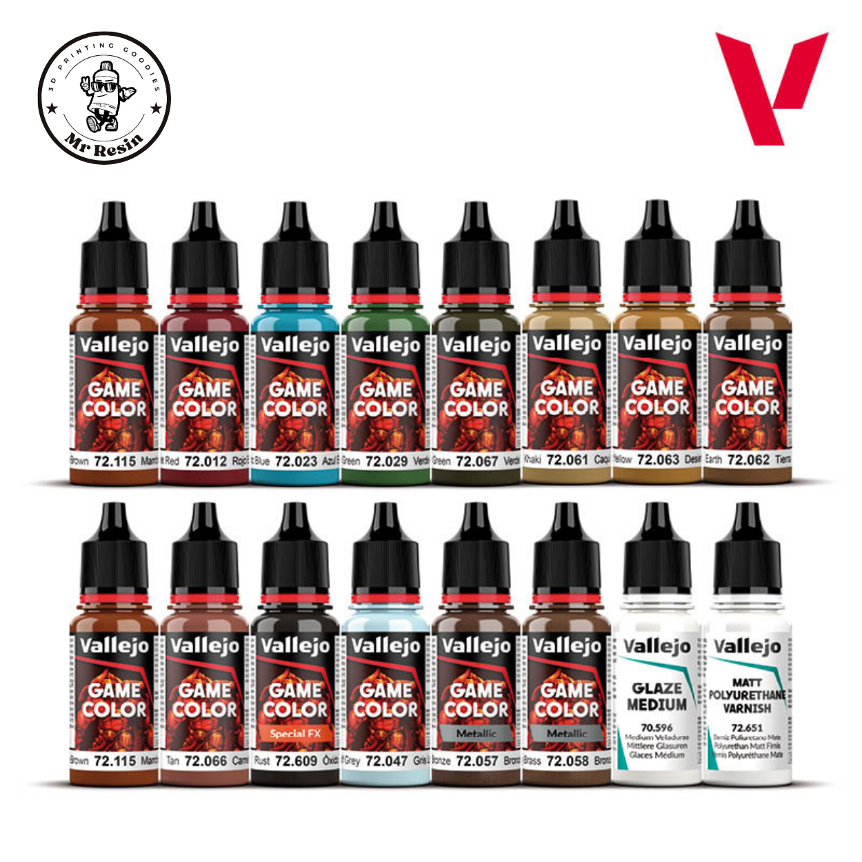 🕵️ Coffret de spécialistes Vallejo 16 couleurs, Game Color 72188 