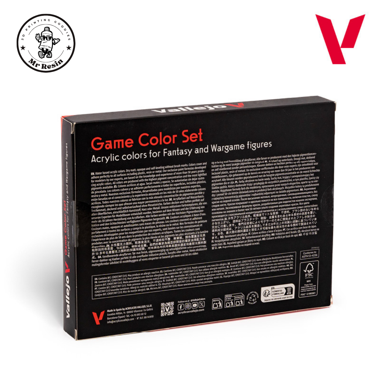 🕵️ Coffret de spécialistes Vallejo 16 couleurs, couleur du jeu 72188 