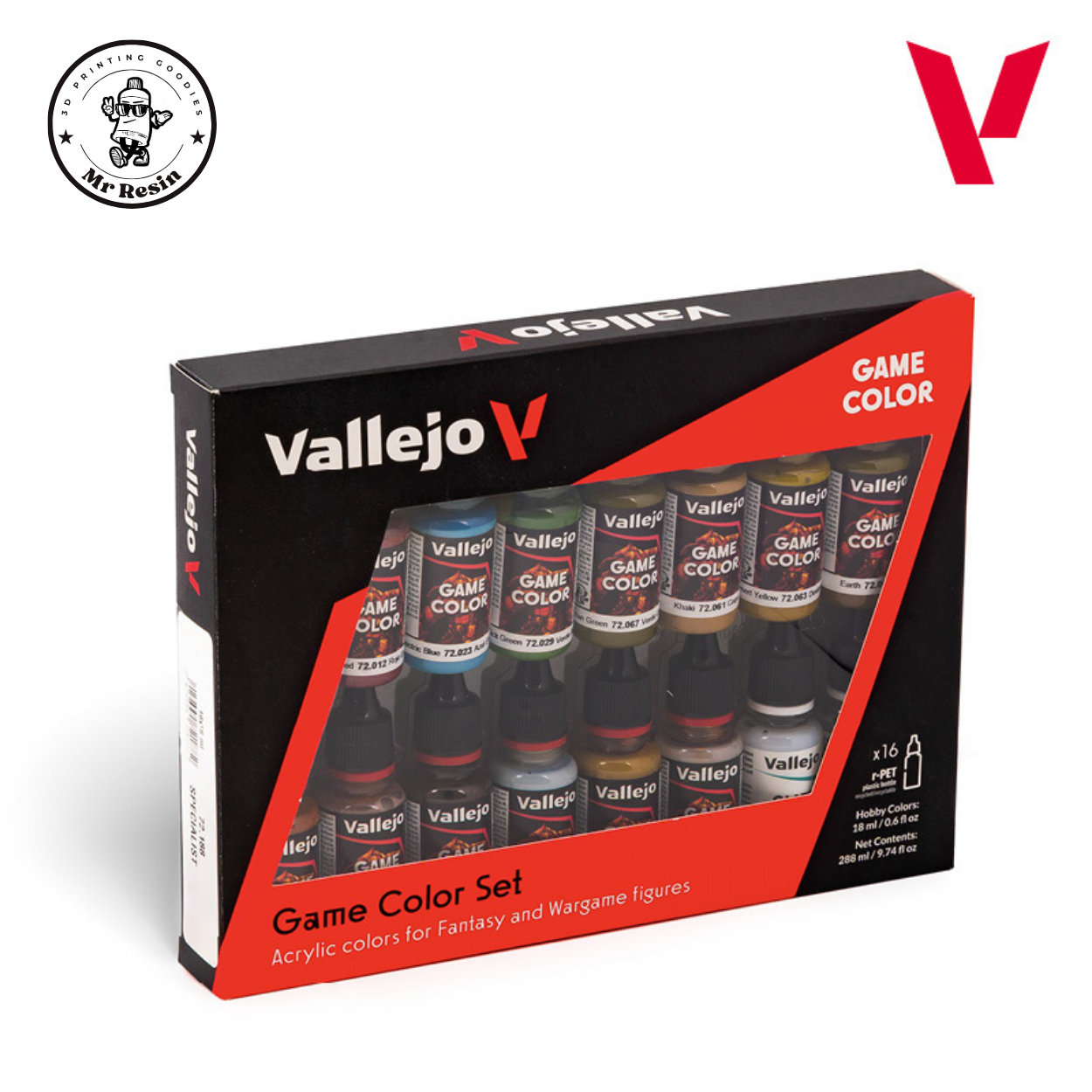 🕵️ Coffret de spécialistes Vallejo 16 couleurs, Game Color 72188 