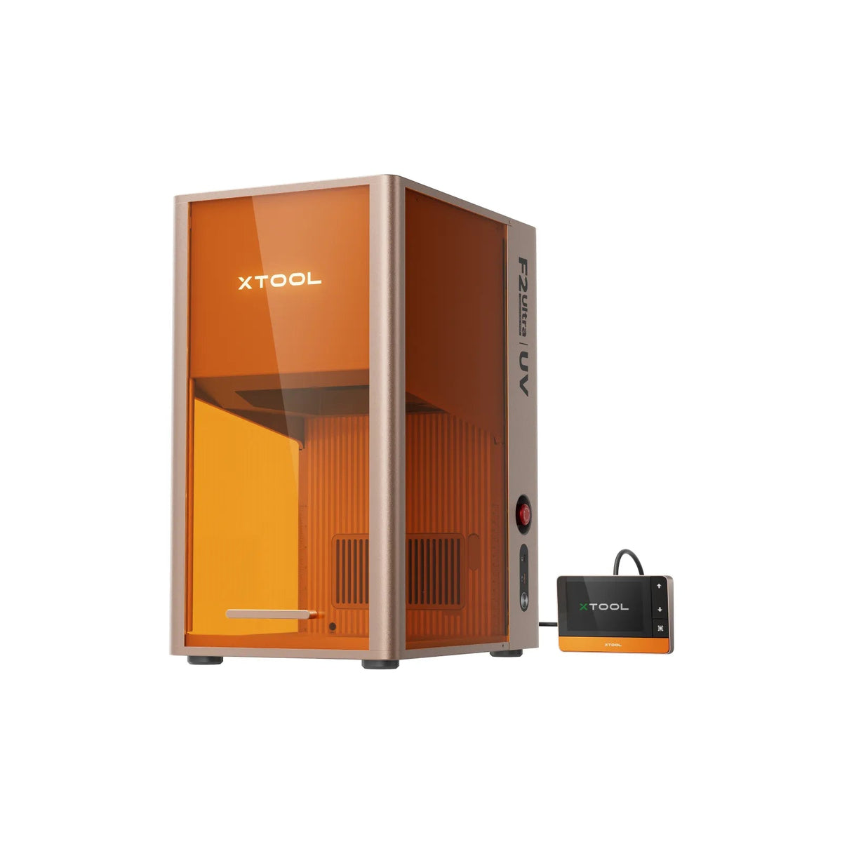 xTool F2 Ultra UV, grabadora láser UV de 5 W con su controlador de pantalla táctil